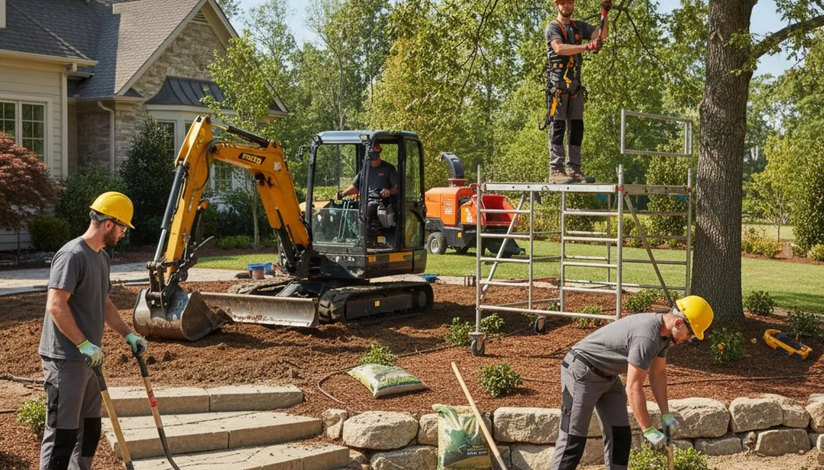 Los Angeles tree care crew providing professional landscaping and tree service in Los Angeles, CA