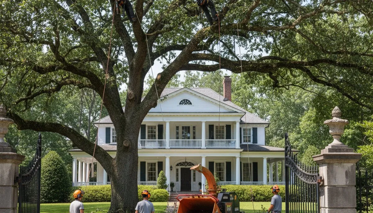 Tree service crew in Los Angeles, CA providing professional tree removal and trimming